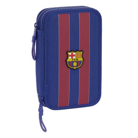 Plumier double F.C. Barcelona Rouge Blue marine 12.5 x 19.5 x 4 cm (28 pcs)