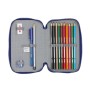 Plumier double F.C. Barcelona Rouge Blue marine 12.5 x 19.5 x 4 cm (28 pcs)