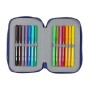 Plumier double F.C. Barcelona Rouge Blue marine 12.5 x 19.5 x 4 cm (28 pcs)