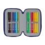 Plumier Triple F.C. Barcelona Rojo Azul marino 12.5 x 19.5 x 5.5 cm (36 Piezas)
