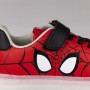 Baskets LED Spiderman Velcro Rouge