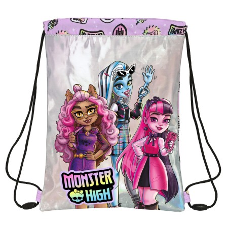 Bolsa Mochila con Cuerdas Monster High Best boos Lila