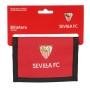 Cartera Sevilla Fútbol Club Negro Rojo 12.5 x 9.5 x 1 cm