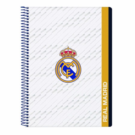 Carnet Real Madrid C.F. Blanc A5 80 Volets