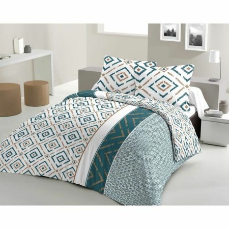 Housse de Couette Lovely Home 220 x 240 cm Bleu Vert