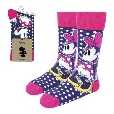 Calcetines Minnie Mouse Rosa Azul oscuro (36-38)