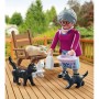 Playset Playmobil Special Plus: Grandmother with Cats 71172 9 Pièces