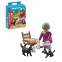 Playset Playmobil Special Plus: Grandmother with Cats 71172 9 Pièces