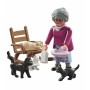 Playset Playmobil Special Plus: Grandmother with Cats 71172 9 Pièces