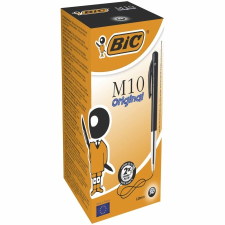 Set de Bolígrafos Bic M10 Negro 50 Unidades (Reacondicionado A)