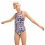 Maillot de Bain Fille Speedo Digital Allover Splashback Natation Bleu