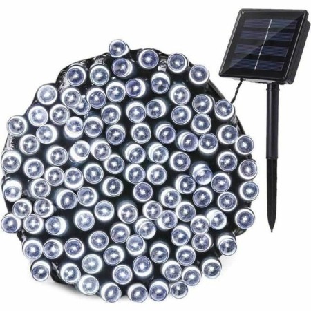 Guirlande lumineuse LED LUMI JARDIN YOGY SOLAR COLD 200 LEDS Blanc Noir