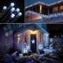 Guirlande lumineuse LED LUMI JARDIN YOGY SOLAR COLD 200 LEDS Blanc Noir