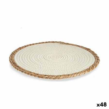 Dessous de plat Naturel Blanc 35 x 1 x 35 cm (48 Unités)