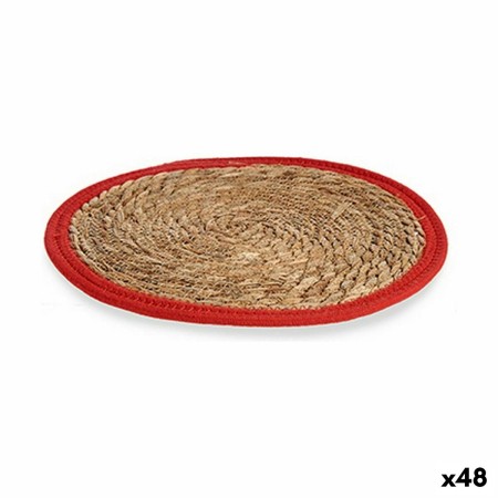 Dessous de plat Naturel Rouge 35 x 1 x 35 cm (48 Unités)