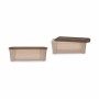 Caja de Almacenaje con Tapa Stefanplast Elegance Beige Plástico 5 L 19,5 x 11,5 x 33 cm (12 Unidades)