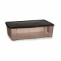 Boîte de rangement avec couvercle Stefanplast Elegance Marron Plastique 30 L 38,5 x 17 x 59,5 cm (6 Unités)