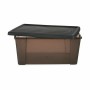 Boîte de rangement avec couvercle Stefanplast Elegance Gris Plastique 15 L 29 x 17 x 39 cm (6 Unités)