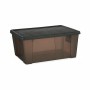 Boîte de rangement avec couvercle Stefanplast Elegance Gris Plastique 15 L 29 x 17 x 39 cm (6 Unités)