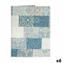 Nappe toile Antitaches Carrelage 140 x 180 cm Bleu (6 Unités)