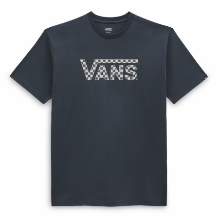 T shirt à manches courtes Vans Checkered Bleu Homme