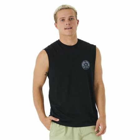 Camiseta para Hombre sin Mangas Rip Curl Stapler Muscle Negro Hombre