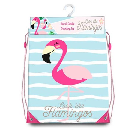 Sac à dos serré par des ficelles Flamingo