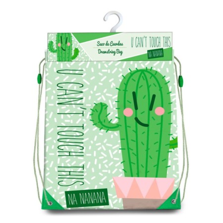 Bolsa Mochila con Cuerdas Cactus