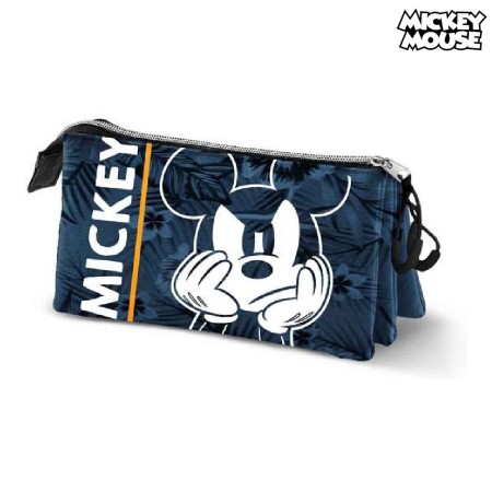 Fourre-tout Karactermania Mickey Mouse Bleu Triple (11 x 23 x 14 cm)