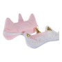 Antifaz DKD Home Decor Blanco Rosa Unicornio (2 pcs) (18 x 1 x 11 cm)