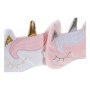 Antifaz DKD Home Decor Blanco Rosa Unicornio (2 pcs) (18 x 1 x 11 cm)