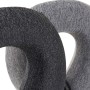 Coussin Cervical DKD Home Decor De voyage Noir Gris Polyester Spandex (2 pcs) (32 x 30 x 8 cm)