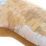 Coussin Cervical DKD Home Decor De voyage Mappemonde (30 x 30 x 8.5 cm)