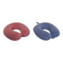 Cojín Cervical DKD Home Decor De viaje Rojo Poliéster Espuma Azul marino (2 pcs) (30 x 30 x 9 cm)