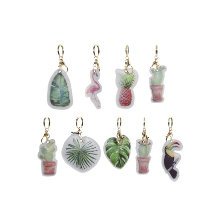 Porte-clés DKD Home Decor Vert (9 pcs)