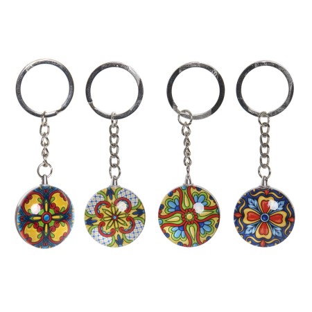 Porte-clés DKD Home Decor Carrelage (4 pcs)
