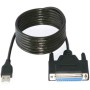 Cable USB 2.0 DB25 IEEE-1284 Sabrent (Reacondicionado A+)