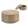 Caja de Almacenaje Blanco Trenzada (26,4 x 10,5 x 26,4 cm)