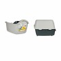 Bac à litière pour chats Stefanplast Anthracite Gris clair Plastique 56,5 x 39,5 x 39 cm (20 Unités)