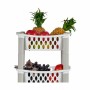 Chariot à légumes Stefanplast Blanc Anthracite Plastique 40 x 29,5 x 68,5 cm (44 Unidades)