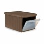 Boîte de rangement avec couvercle Stefanplast Elegance latérale Beige Plastique 29 x 21 x 39 cm (5 Unités)