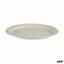 Set de Platos Compostable Blanco 25,5 x 2,5 x 25,5 cm (64 Unidades)