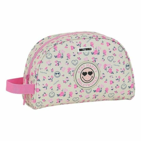 Neceser Escolar Smiley World Garden Blanco Rosa