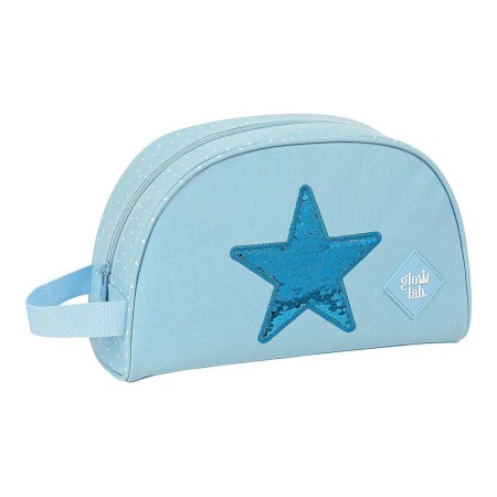 Neceser Escolar Glow Lab Star Azul claro