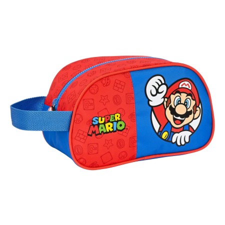Neceser Escolar Super Mario Rojo Azul (26 x 15 x 12 cm)