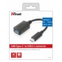 Câble USB A vers USB C Trust 20967        Noir