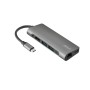 Adaptador USB C a HDMI 7in1 Trust 23331 Gris Plata