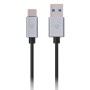 Cable USB A a USB C V7 V7U3.1C-1M-ALUGR-1EC Aluminio