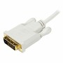 Adaptador Mini DisplayPort a DVI Startech MDP2DVIMM3W     Blanco 90 cm 0,9 m