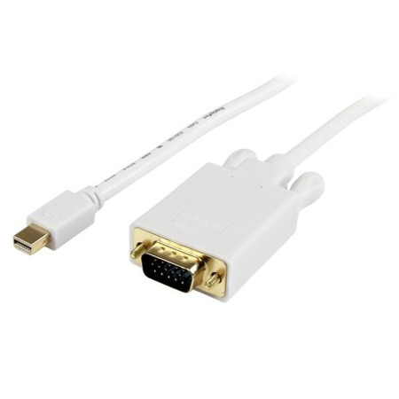 Adaptador Mini DisplayPort a VGA Startech MDP2VGAMM6W     (1,8 m) Blanco